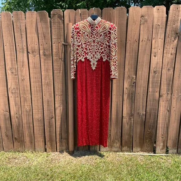 evening chiffon dresses Long Sleeve Chiffon Gown by Cinderella Divine CD0192 main image 0